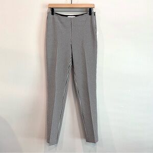 Etcetera Kate Houndstooth Plaid Straight Leg Dress Pants
